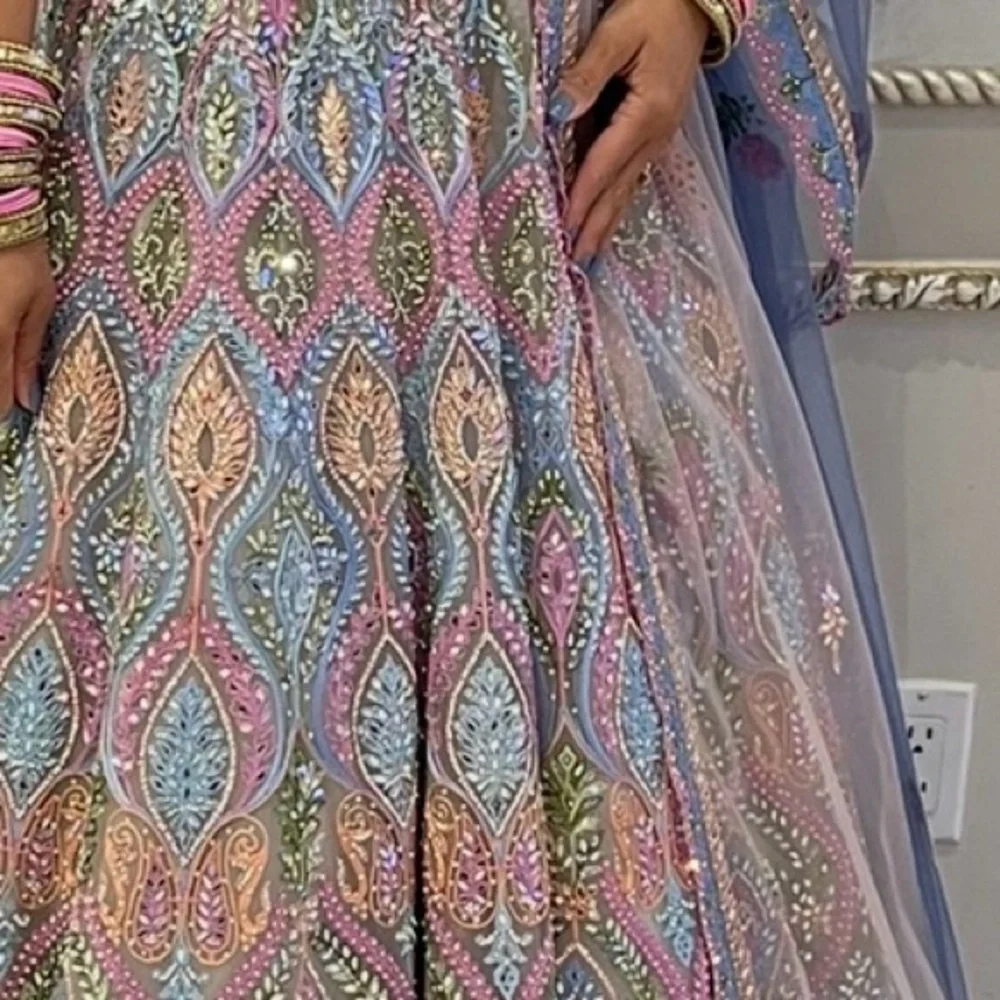 Embroidered Multicolor Lehenga Choli - Picture 4 of 4